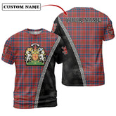 Cameron of Lochiel Ancient Tartan Shirt with Scotland Coat of Arms & Custom Name MR89